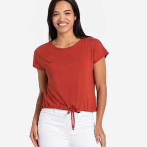 No Boundaries Red Blouse Elegant Top